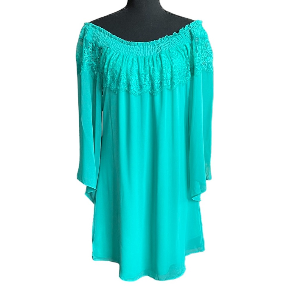 Va Va Women’s out the shoulders sheer dress